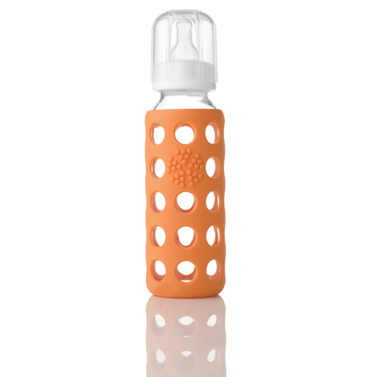 Biberon en verre Weego 260 ml - orange